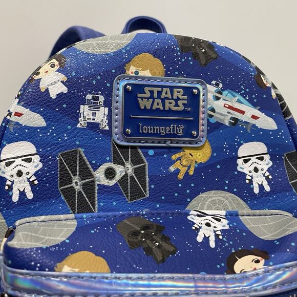 Loungefly Star Wars A New Hope Chibi Characters Mini Backpack Disney Parks - Picture 2 of 6